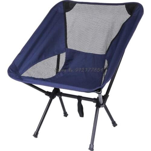 Outdoor Folding Chair Portable Reclining Chair Beach Pony Camping Sketching Fishing Moon Chair Folding Stool Chair