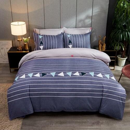 Thickened brushed twill bed four-piece set