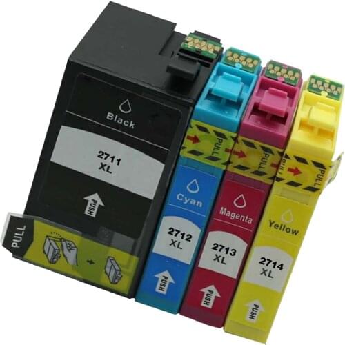 Vilaxh T2711 - T2714 Ink Cartridge For Epson WorkForce WF7110 WF7610 WF7620 WF3620 WF3820 WF3640 3640D 7110DTW 7610DWF 7620D