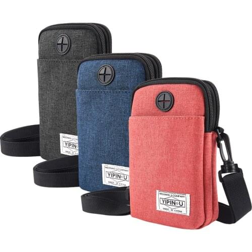 Unisex Waterproof Phone Bags Mobile Phone Bag Outdoor Sports Packet Universal Fashion Bags Diagonal Mini Shoulder Multi-function