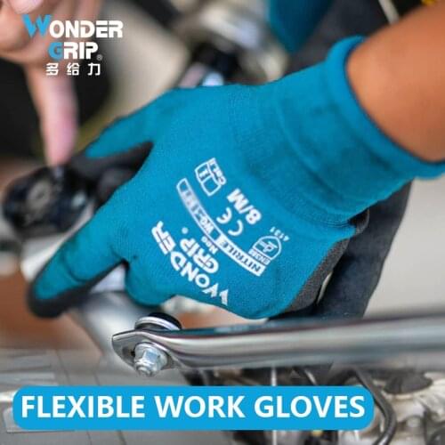 1Pair Wonder Grip Garden Gloves Anti Slip Quick Easy to Dig and Plant Safe for Rose Pruning Gloves Mittens Digging Gloves
