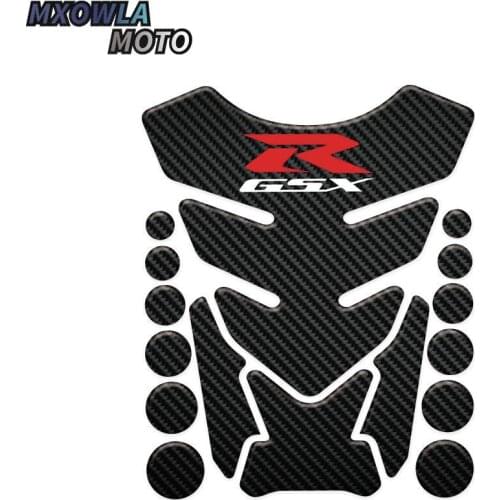 For GSX-R GSXR 1000 2009-2016 Yellow Sticker Tank Cap Cover Pad Triple Tree Clamp Tank Grip Carbon Motorcycle 3D Decal