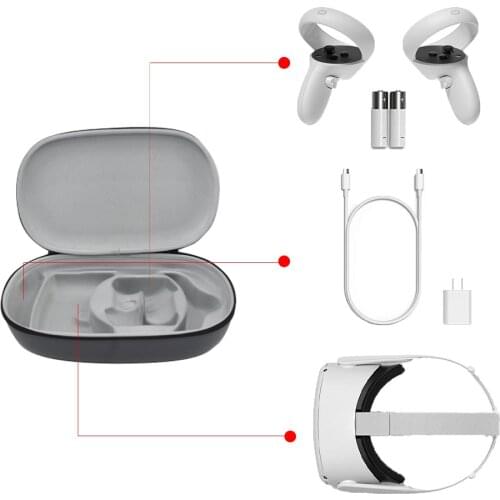 Hard Case for Oculus Quest 2 and Oculus Quest All-in-one VR Gaming Headset,Carrying Case for Lightweight, Portable Protection