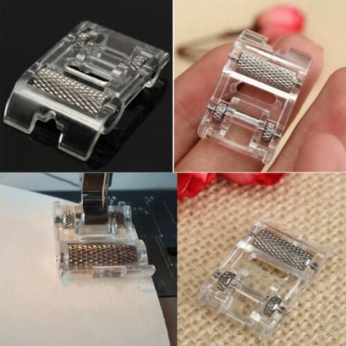 Hot Sale 1Pcs Low Shank Roller Presser Foot For Domestic Household Multifunctional Sewing Machine Snap-on Models
