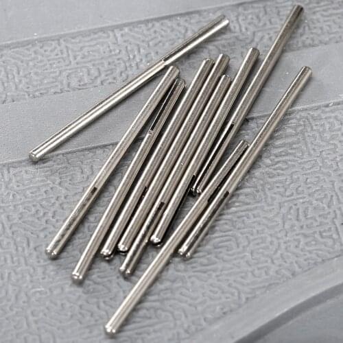 10Pcs 2.35mm Shank Polishing Paper Sandpaper Abrasive Straight Clamp Split Mandrel Holder Clip 50mm Length Grinder Rotary Tools