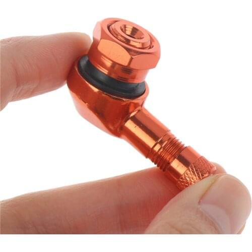 2Pcs/Set CNC Motorcycle 90 Degree Angle Wheel Tire Stem Aluminum Tubeless Valve