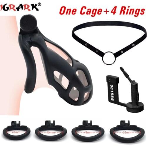 2021 Waist Belt Cock Cage Male Chastity Device Kit Penis Ring Sleeve Cover Cock Ring Cobra Cock Cages Lock Cage Sex Toys for Men