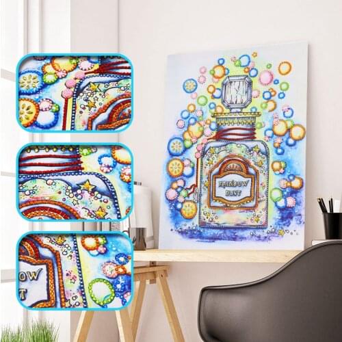 5D Diamond Painting Partial Square Perfume Bottle Diamond Embroidery Sale Landscape Rhinestones Pictures Diamond Mosaic Bottle