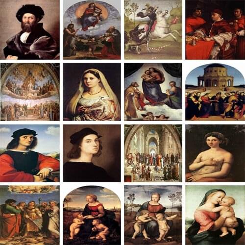 Famous Italian Painter Raphael Series 5D DIY Diamond Painting Full Square/Round Diamond Embroidery Sale Rhinestones of Picture