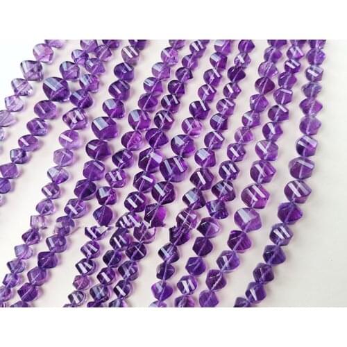 Loose beads Amethyst wave faceted baroque 5-10mm 20cm for DIY jewelry making FPPJ wholesale beads nature gem stone