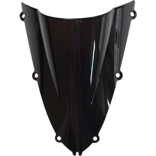 Black Motorcycle ABS Windshield Fairing Windscreen Double Bubble Screen For Yamaha YZF R1 YZF-R1 1998-1999