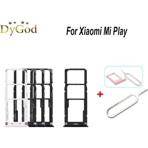 For Xiaomi Mi Play SIM Card Tray Slot Holder Adapter Repair Accessories With Take Sim Card Eject Tool