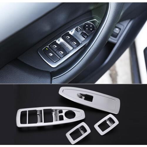 For BMW X1 F48 2016 2017 2018 220i 25i 25le ABS Chrome Window Lift Swtich Button Cover Trim Accessories For BMW X2 F47 2018