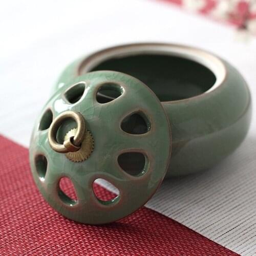 Chinese ceramic incense burner reflux incense burner incense burner aromatherapy Buddhist decoration zen buddhism decoration
