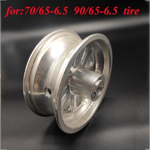 6.5 Inch Rim Front/rear 90/65-6.5 Vacuum Tire Aluminum Alloy Wheel Hub for Electric Scooter Balance Car 70/65-6.5 Wheel Hub