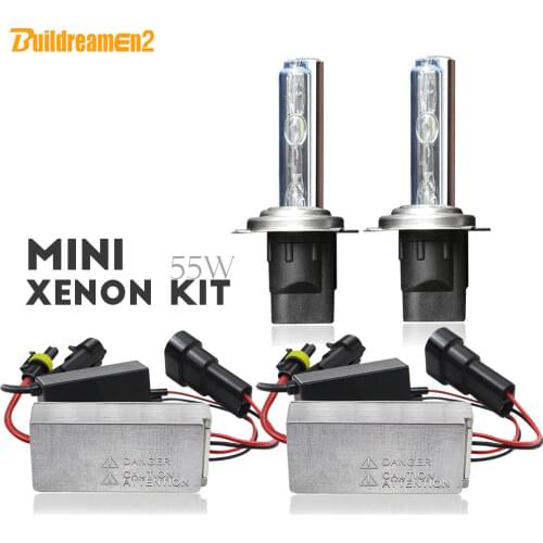 Buildreamen2 55W Car AC HID Xenon Kit Mini Ballast Canbus Headlight Fog Light H1 H3 H7 H8 H9 H11 9005 HB3 9006 HB4 9012 881 12V