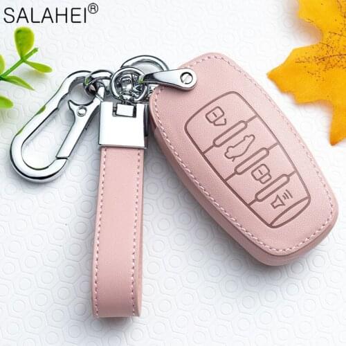 Leather Car Key Cover Full Shell Case Keychain Protection For Great Wall Haval Coupe H7 H8 H9 GMW H6 H2 HAVAL H6 H7 H8 H9 H2S