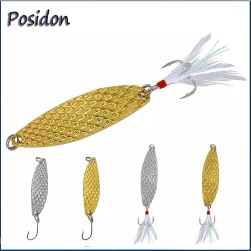 Posidon 2.5g/5g/7g/10g/15g/20g Metal JIgging Lures Spinner Hard Metal Jig Fishing Jig Lure Sinking Artificial Bait Spinner Pesco