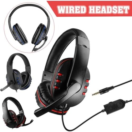 3.5 mm Wired Gaming Headset Stereo Video Super Low Bass Headphone for Xbox One/PS4/PC Game Earphone Accessories High Quality