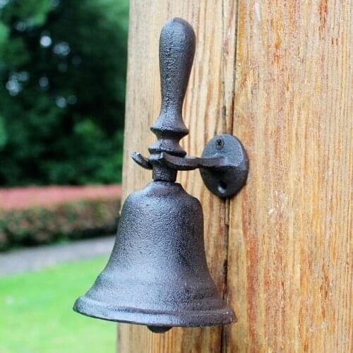 Retro Nostalgic Creative Cast Iron Crafts Wrought Iron Decorations Bar Cafe Restaurant Classroom Handbell Bell