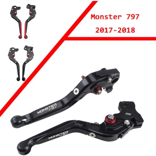 Brake Clutch Levers for DUCATI Monster 797 2017-2018 Adjustable Folding Extendable Motorcycle Levers
