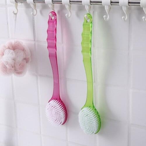 Exquisite Long Handle Back Rubbing Shower Brush Bathing Skin-friendly Massage Soft Brush Remove Dead Skin SPA Bathing Tools