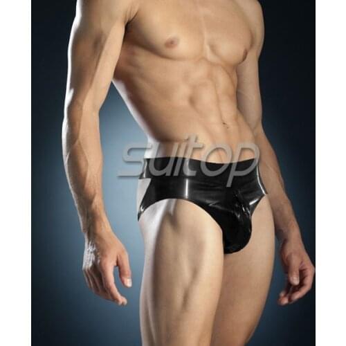 Suitop males latex lingerie briefs latex Latex Jockstrap