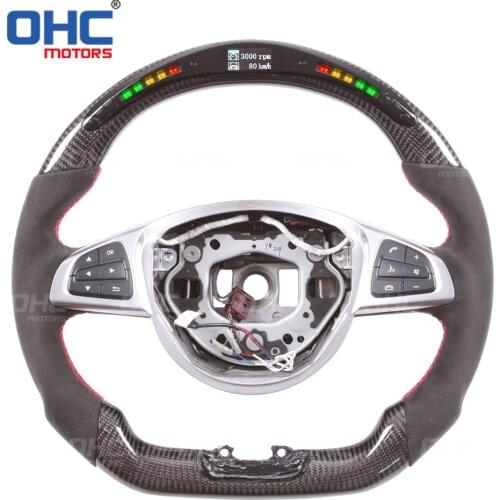 LED Performance Steering Wheel compatible for W205,S205 S213,W213 X156 C117,X117 C E GLA CLA GLE A45 C63 E63 GLE63