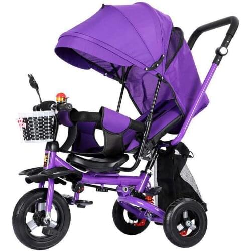 3 In 1 Can Lie Flat Infant Child Tricycle Bicycle 0-5 Years Old Child Baby Slip Baby Artifact Folding Cart Kids Bikes