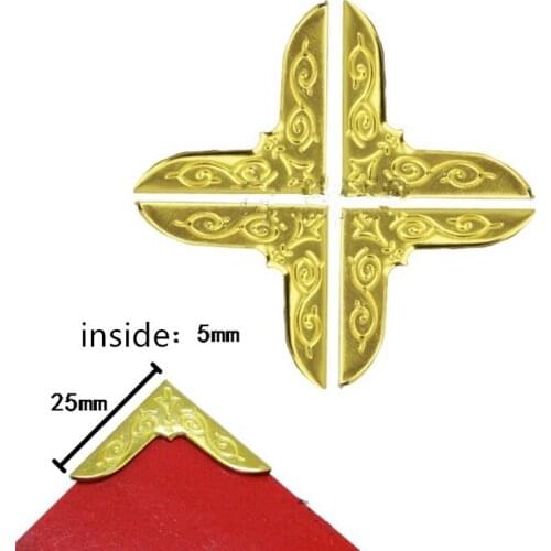 Yellow Book Scrapbooking Album Menu Folder Corner Protectors,Fit 5mm thickness book,Photo Album Corner,25mm,6Pcs