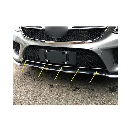 1 Steel Front Bottom Grille Grill Stripe Cover For Benz GLE Coupe C292 2015 2016