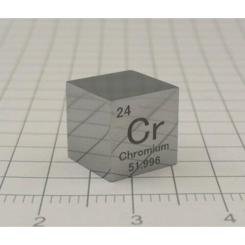 10mm Cr≥99.7% Chromium Cr Cube Periodic Table Of Elements Cube Hand Made Science Educational DIY Crafts Display