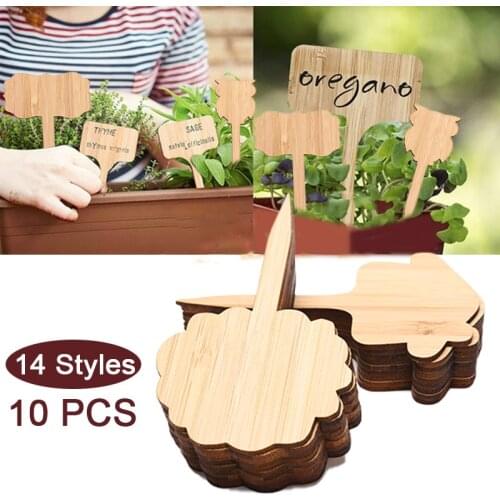 10PCS Plant Labels Sign Tags Garden Markers Seed Potted Herbs Flowers Tools Garden Labels Garden Sign