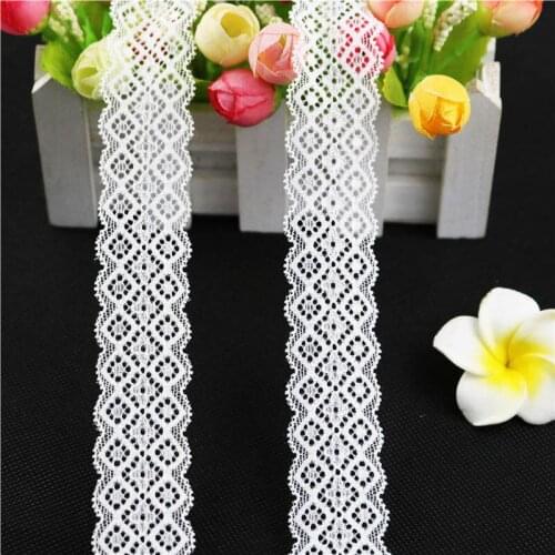 30mm 5yard Lace Ribbon Lace Trim Wedding Decoration Handcrafted Embroidered Sewing DIY Material Tablecloth decorative lace