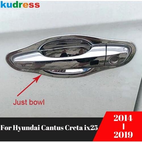 For Hyundai Cantus Creta ix25 2014-2017 2018 2019 Exterior Accessories Car Door Handle Bowl Frame Cover Trim Moulding Styling