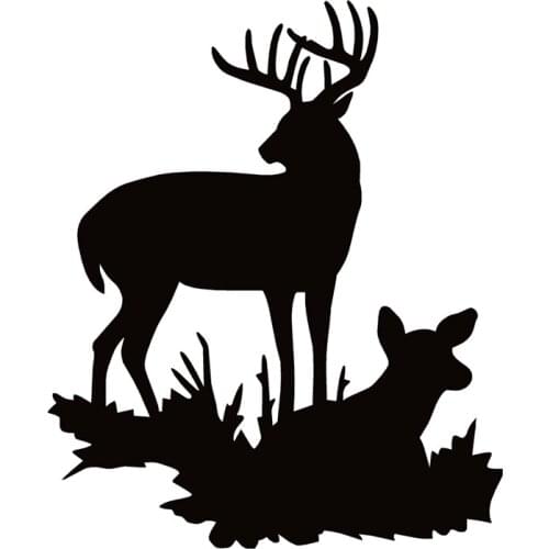 40720# Die-Cut Vinyl Decal Doe Deer Hunting Car Sticker Waterproof Auto Decors on Car Body Bumper Rear Window