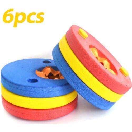 6Pcs EVA Foam Swim Discs Arm Bands Floating Sleeves Inflatable Pool Float Board, Children Baby Swimming Exercises Circles Rings