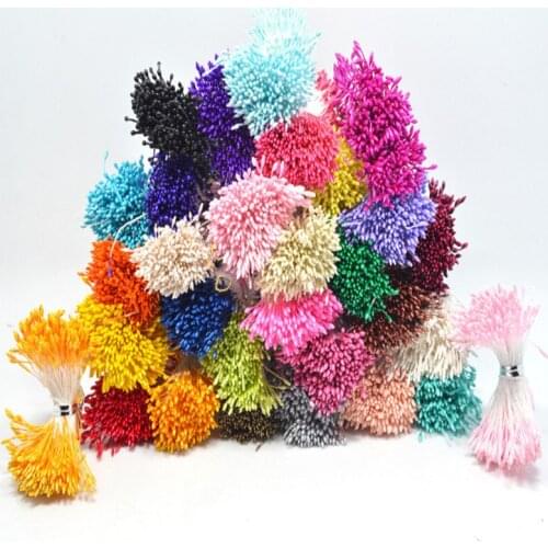 800PC 1mm Multi options Artificial Flowers Stamen Handmade For Wedding Party Home Decoration DIY Accessories