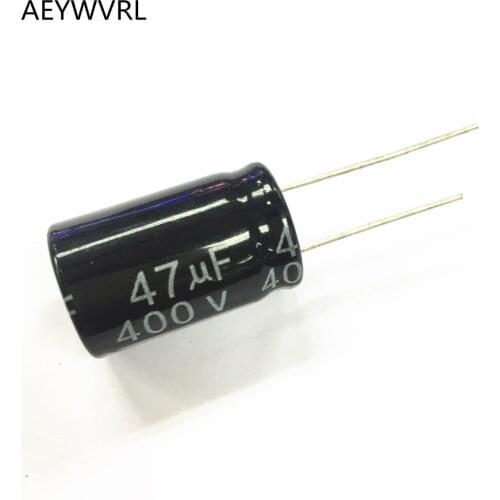Free shipping 100pcs 400V 47UF electrolytic capacitor 47UF 400V 16*25mm 16MM*25MM NEW