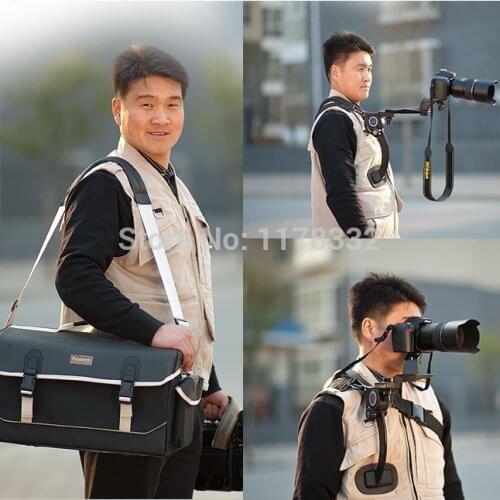 Exempt postage + tracking number Camera Camcorders Hands-Free Shoulder Support Tripod Mount Rig pad for Sony 5D 60D D3100 PT006