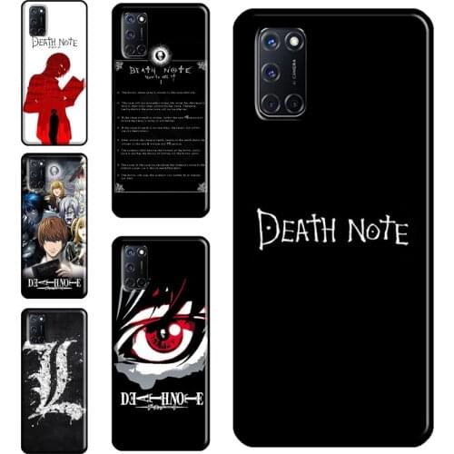 Death Note Comic Anime Case For OPPO A15 A83 A91 A93 A31 A53 A5 A9 2020 A52 A72 A1K A3S A5S Reno2 Z F5 F7 Cover