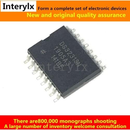 1pcs DS3231SN DS3231N DS3231 SOP-16 Real time clock Line 2 serial ports Line IC chip Take TCXO I2C In Stock