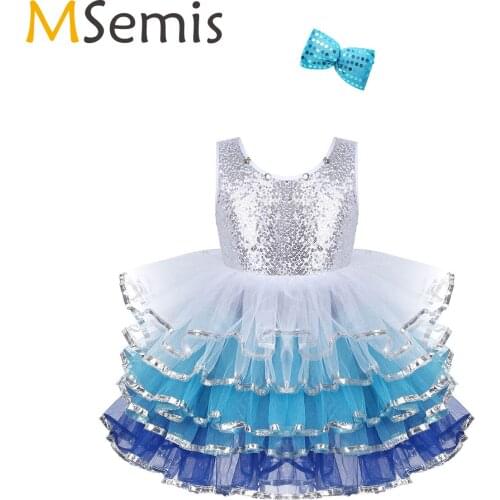 Children Kids Girls Ballet Tutu Professional Sleeveless Sequins Ballet Child Girls Ballet Dress Ballet Costumes Ballerina Party
