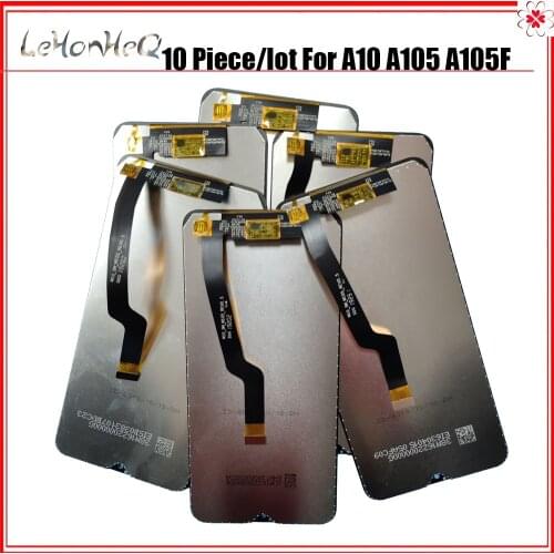 10 Piece lot AMOLED Display A10 For Samsung Galaxy A10 LCD Display A105 A105F Touch Screen Digitizer Assembly For Samsung M10