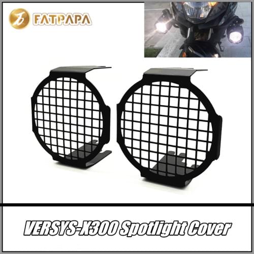 FOR KAWASAKI VERSYS X300 Motorcycle Accessories Stainless Steel Spotlight Auxiliary Light Led Guard Protective Cover