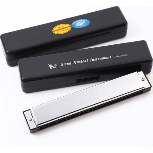 24-hole harmonica polyphonic C harmonica beginner instrument accent C harmonica standard range harmonica