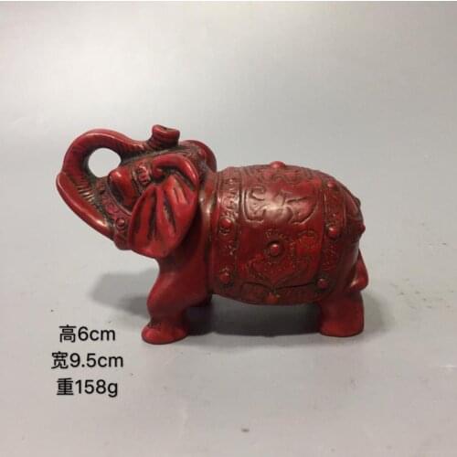China old Beijing old goods turquoise Figurines Craft Carved Blue Turquoise Mini Animal Statue Gemstone Elephant Crystal Figurin