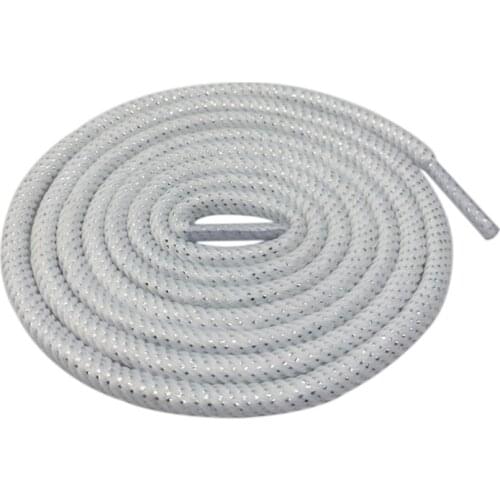 Round Spiral Pattern Shoelaces Glitter Sparkle Shoestrings Unique Flashing Dress Shoe Laces Metallic Yarn Bootlaces