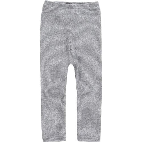 2021 Hot-selling Baby Girl Stretch Leggings Pants Spring And Autumn Toddler Child Knitting Trousers 6 Color