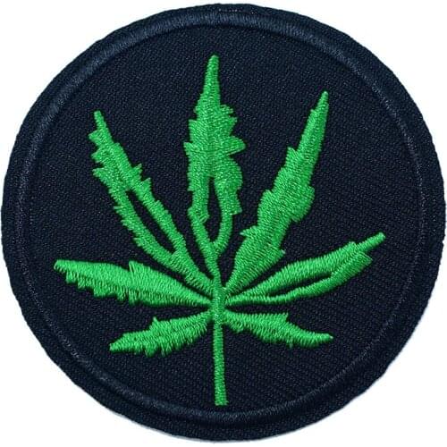 Leaf (Size:6.0X6.0cm) DIY Badge Patch Embroidered Applique Sewing Clothes Stickers Garment Apparel Accessories